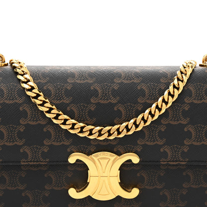 Celine Triomphe Canvas Chain Bag Tan 8 of 14