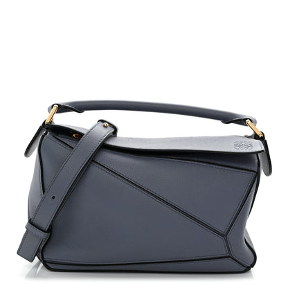 Loewe Calfskin Small Puzzle Bag Atlantic Blue 1 of 10