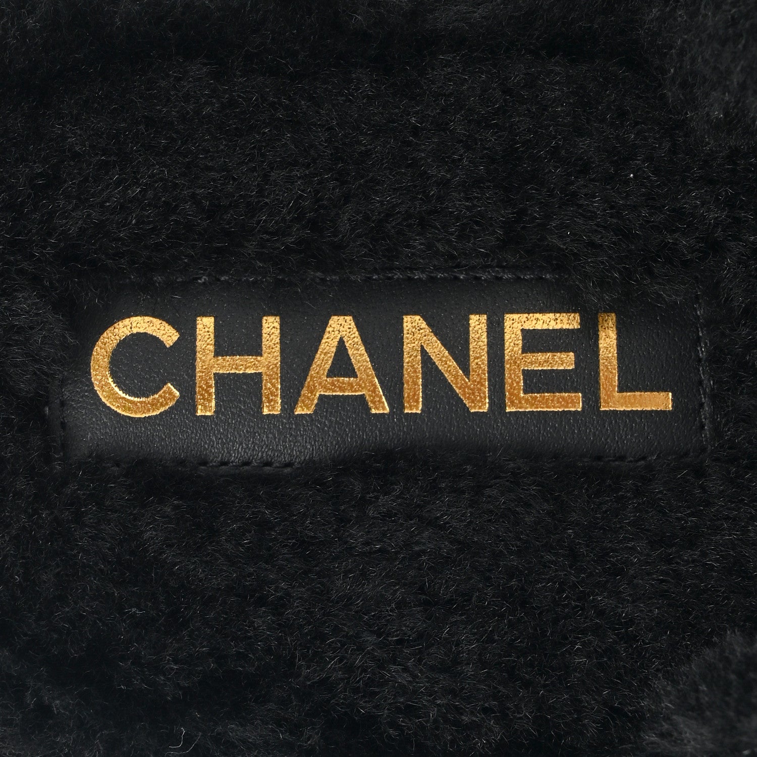 Chanel Shearling CC Flat Mules 39 Black 7 of 16