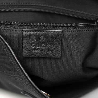 Gucci Canvas Signature Hobo Shoulder Bag Black 6 of 10