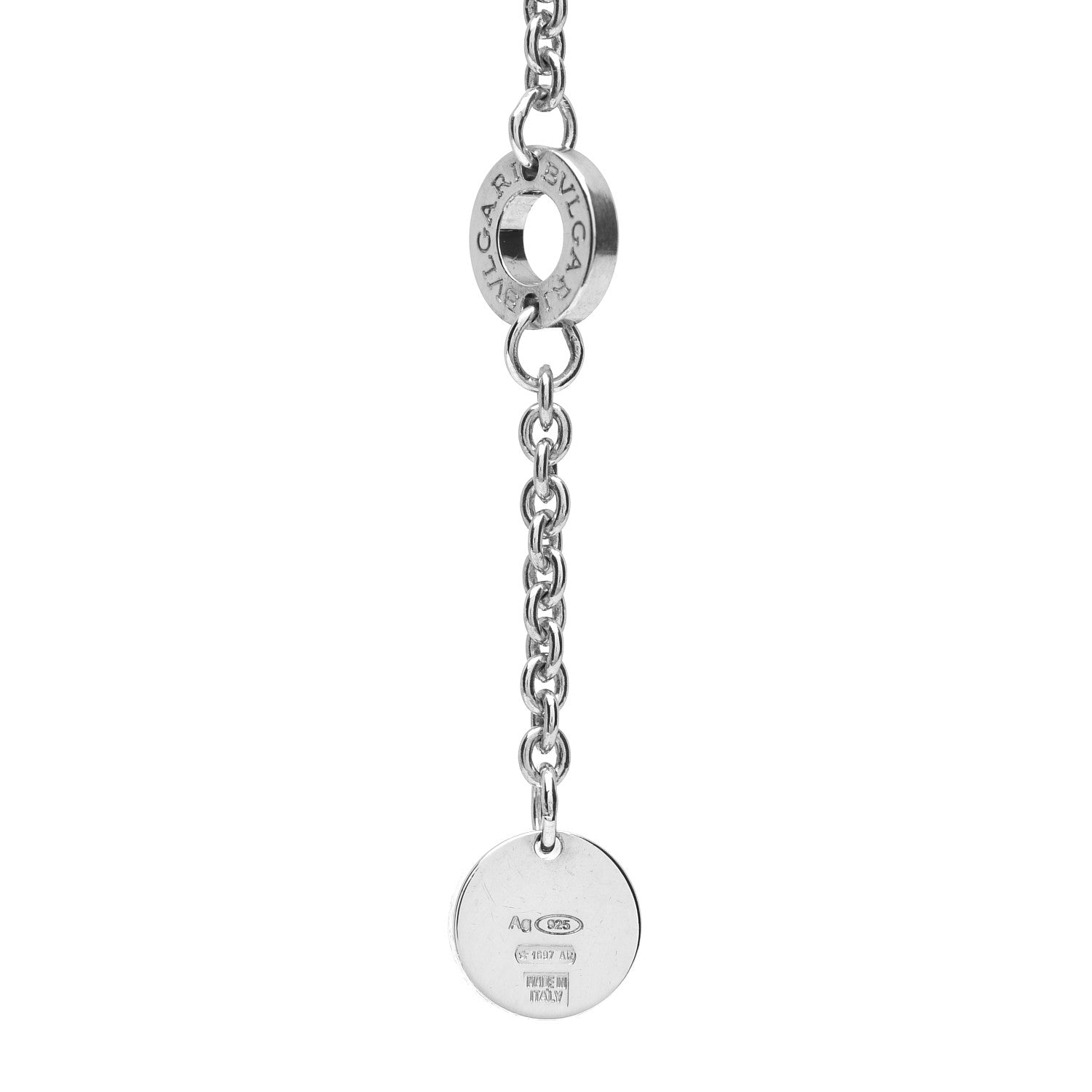 Bulgari Sterling Silver Black Ceramic Save the Children Bracelet ML 3 of 3