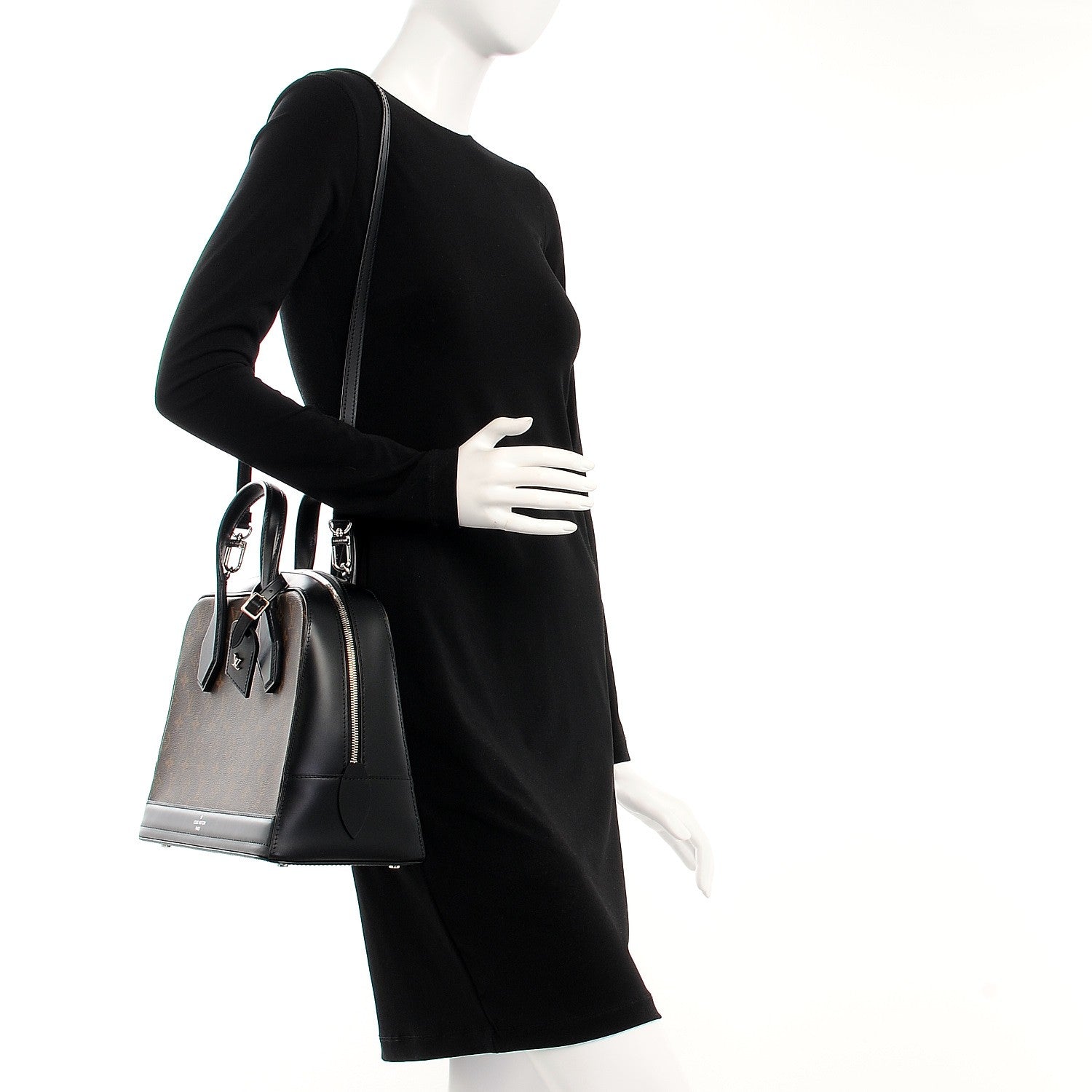 Louis Vuitton Monogram Dora MM Black 2 of 9