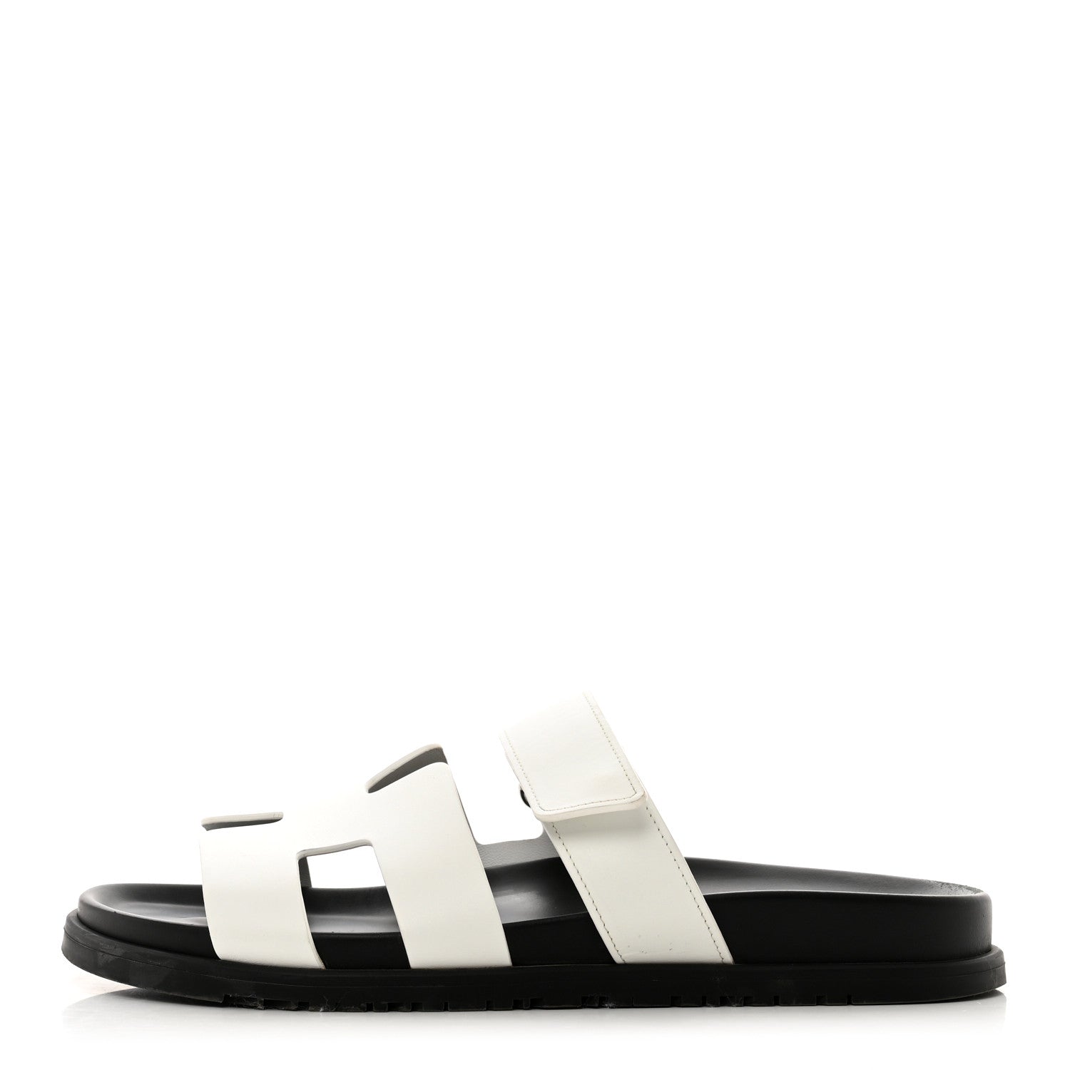 Hermes Calfskin Womens Chypre Sandals 41 White 1 of 9