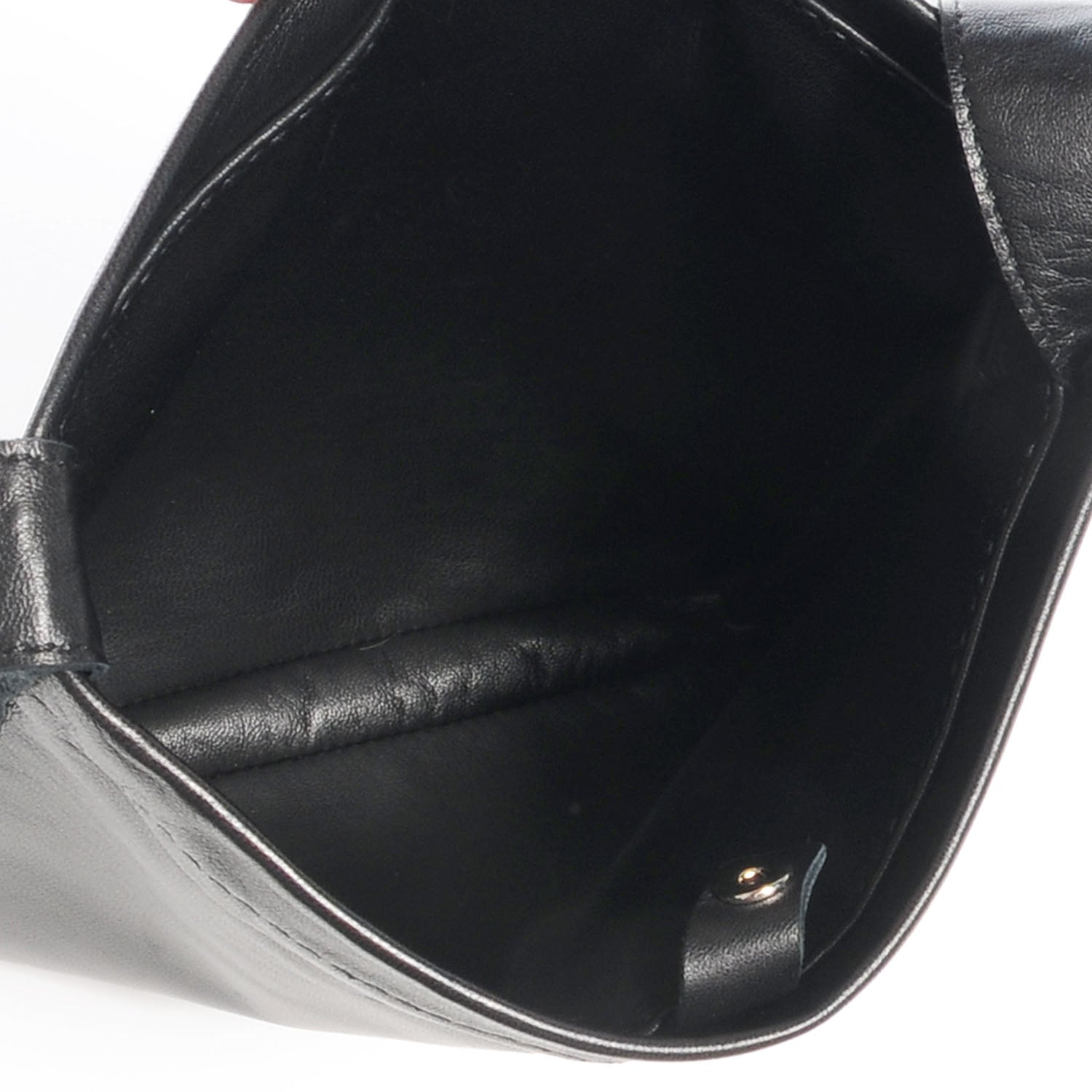 Hermes Lambskin Clou De Selle Pouch Black 5 of 7