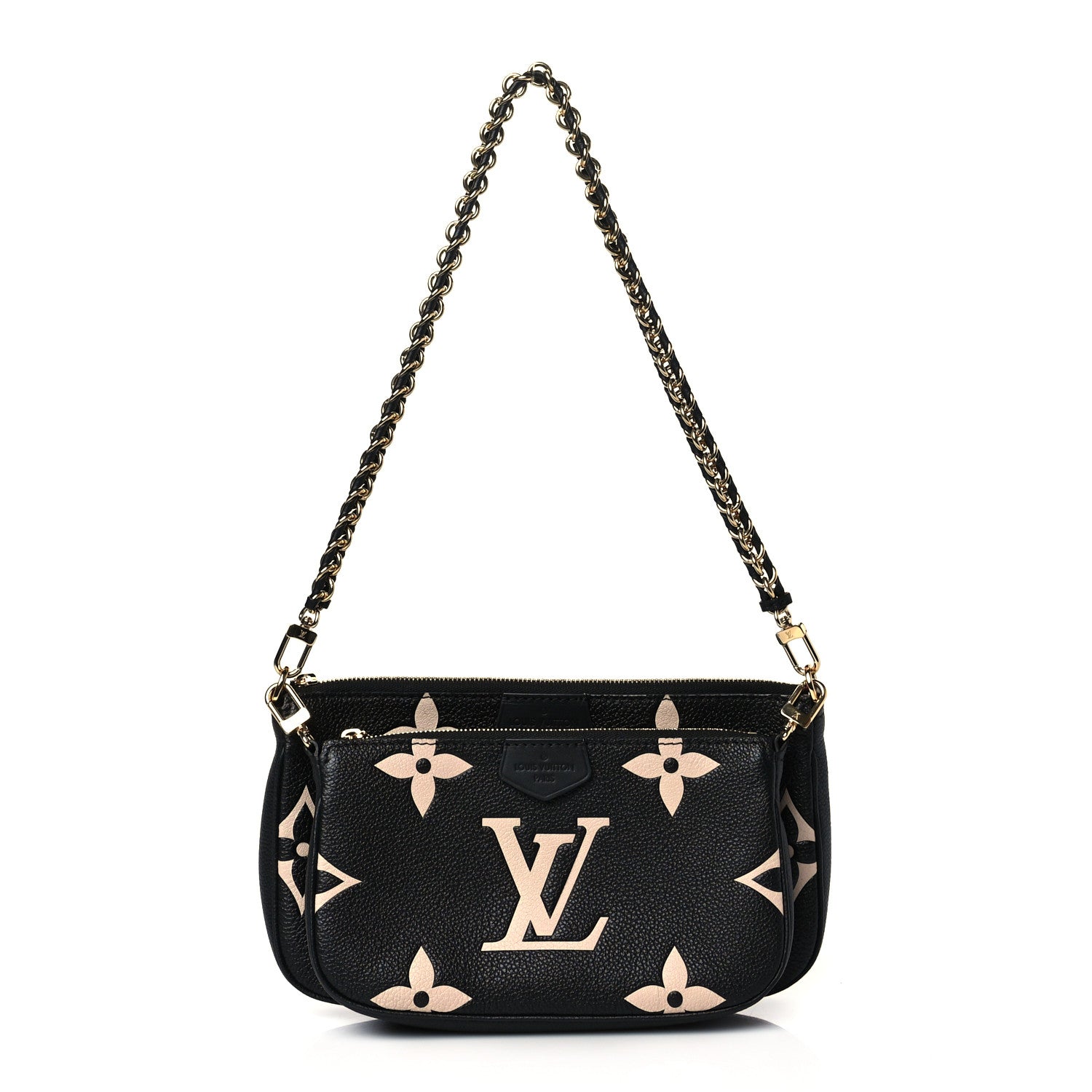 Louis Vuitton Empreinte Monogram Giant Multi Pochette Accessories Black Beige 1 of 9