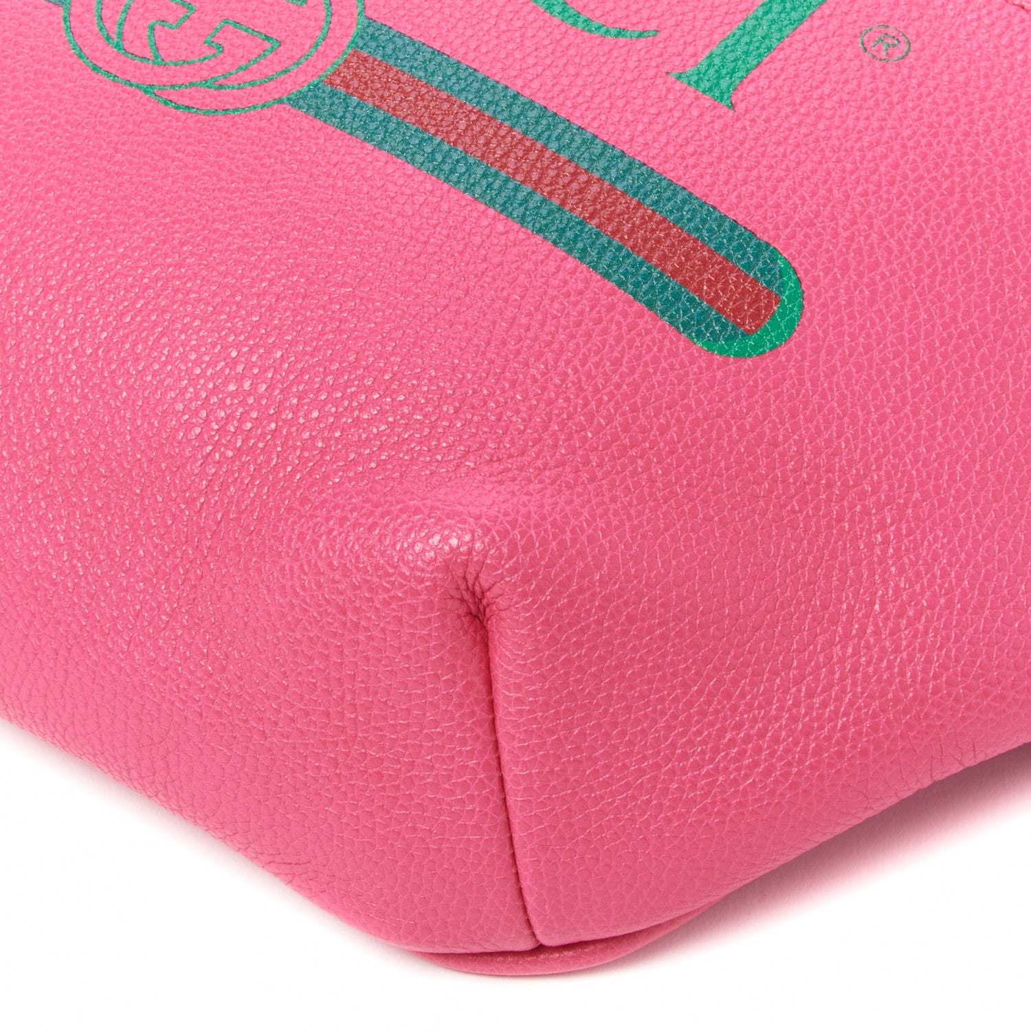 Gucci Grained Calfskin Logo Belt Bag Pink 8 of 9