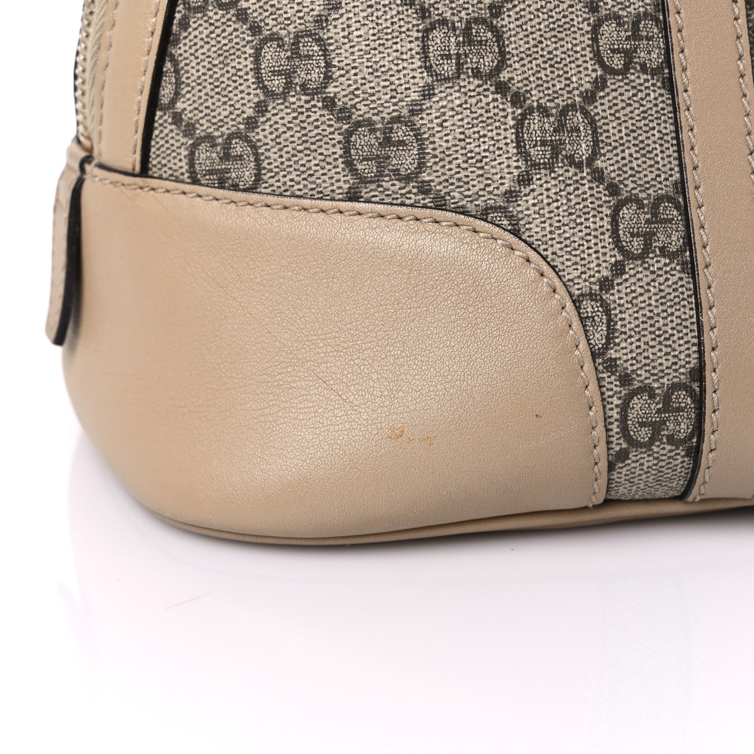 Gucci GG Supreme Monogram Small Nice Top Handle Dome Bag Beige 14 of 14