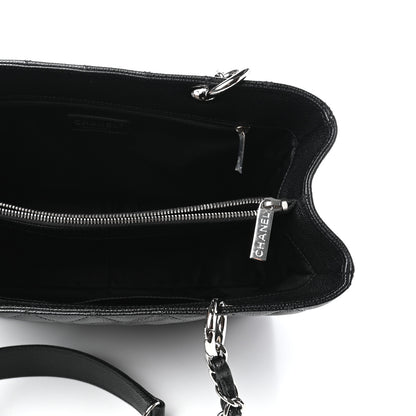 Chanel Caviar Quilted Grand Shopping Tote GST Black 5 of 9