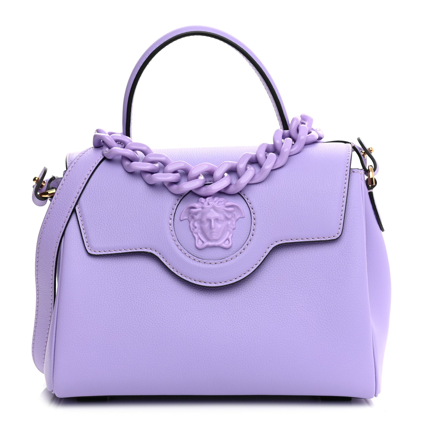 Calfskin Medium La Medusa Top Handle Handbag Lilac
