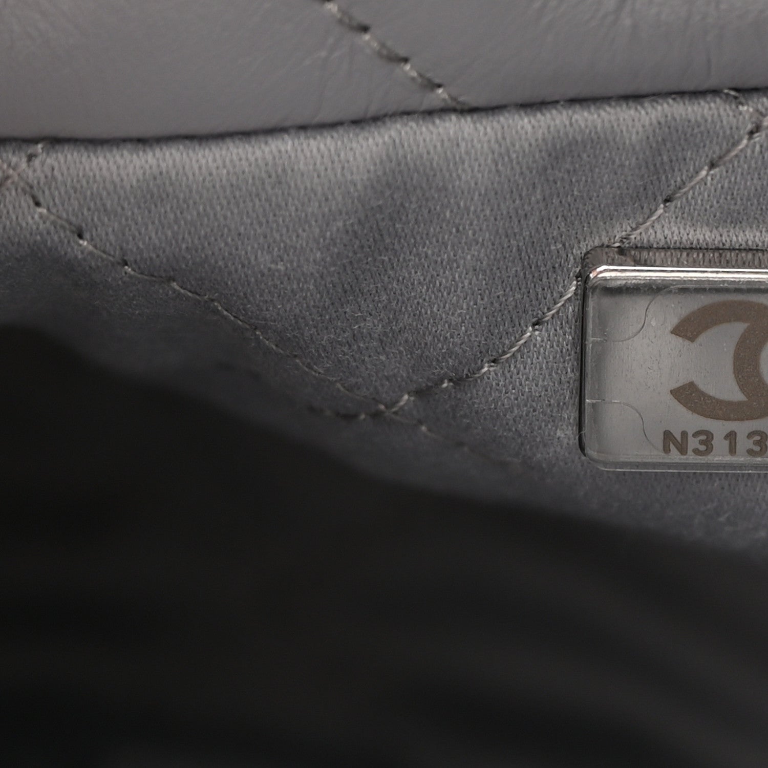 Chanel Shiny Calfskin Quilted Mini Chanel 22 Grey 7 of 11