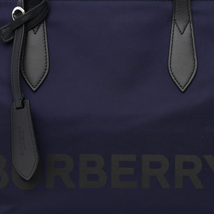 Burberry Nylon Logo Small Ardwell Tote Navy 9 of 13