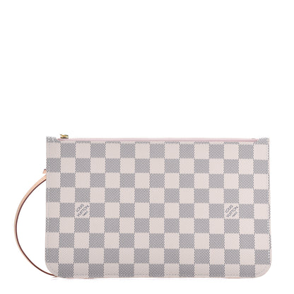 Louis Vuitton Damier Azur Neverfull MM GM Pochette Rose Ballerine 1 of 10