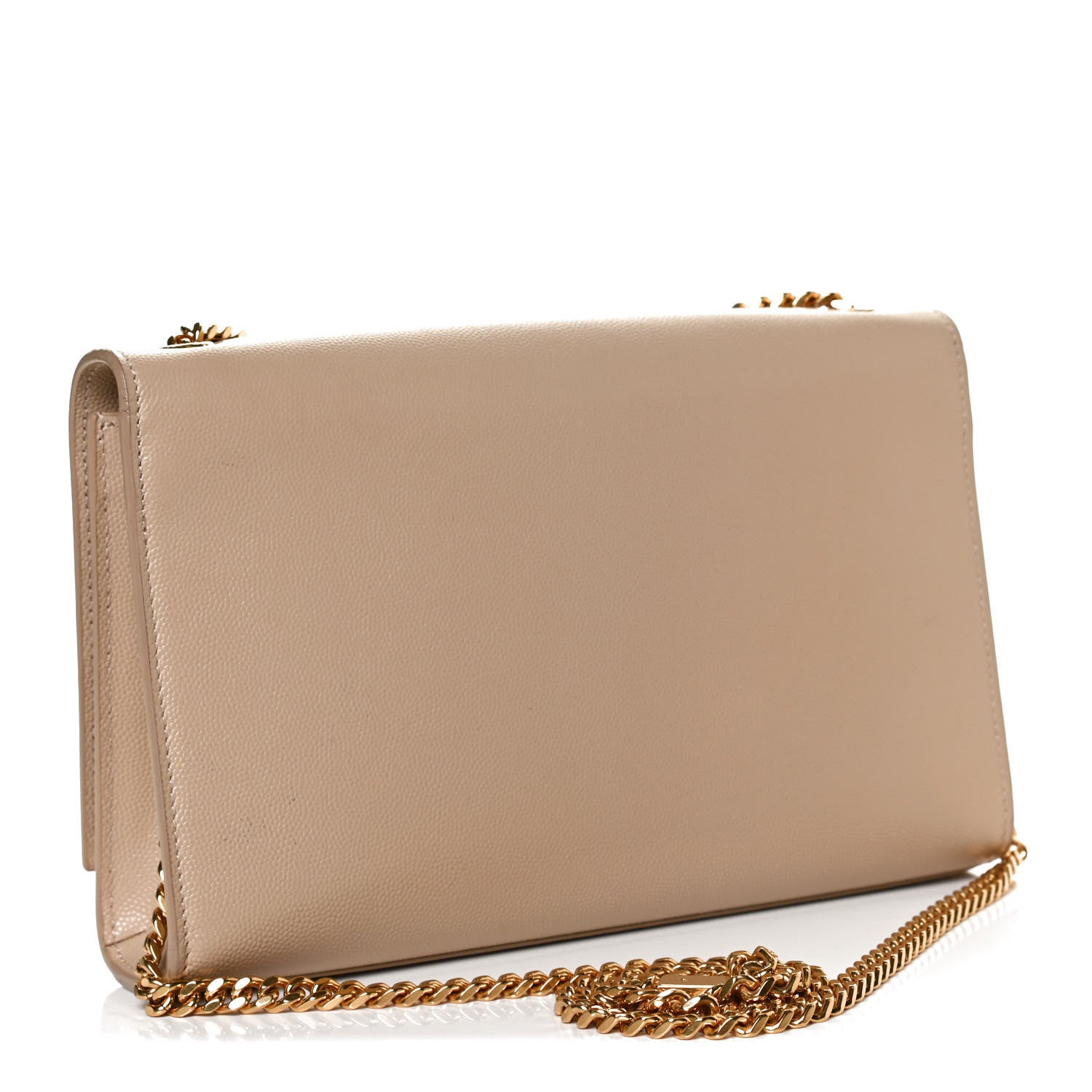 Saint Laurent Grain De Poudre Medium Monogram Kate Satchel Nude Powder 3 of 12