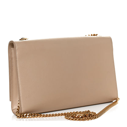 Saint Laurent Grain De Poudre Medium Monogram Kate Satchel Nude Powder 3 of 12