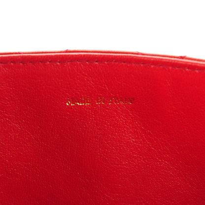 Chanel Lambskin Lucite Quilted Mini Top Handle Flap Bag Red 8 of 8