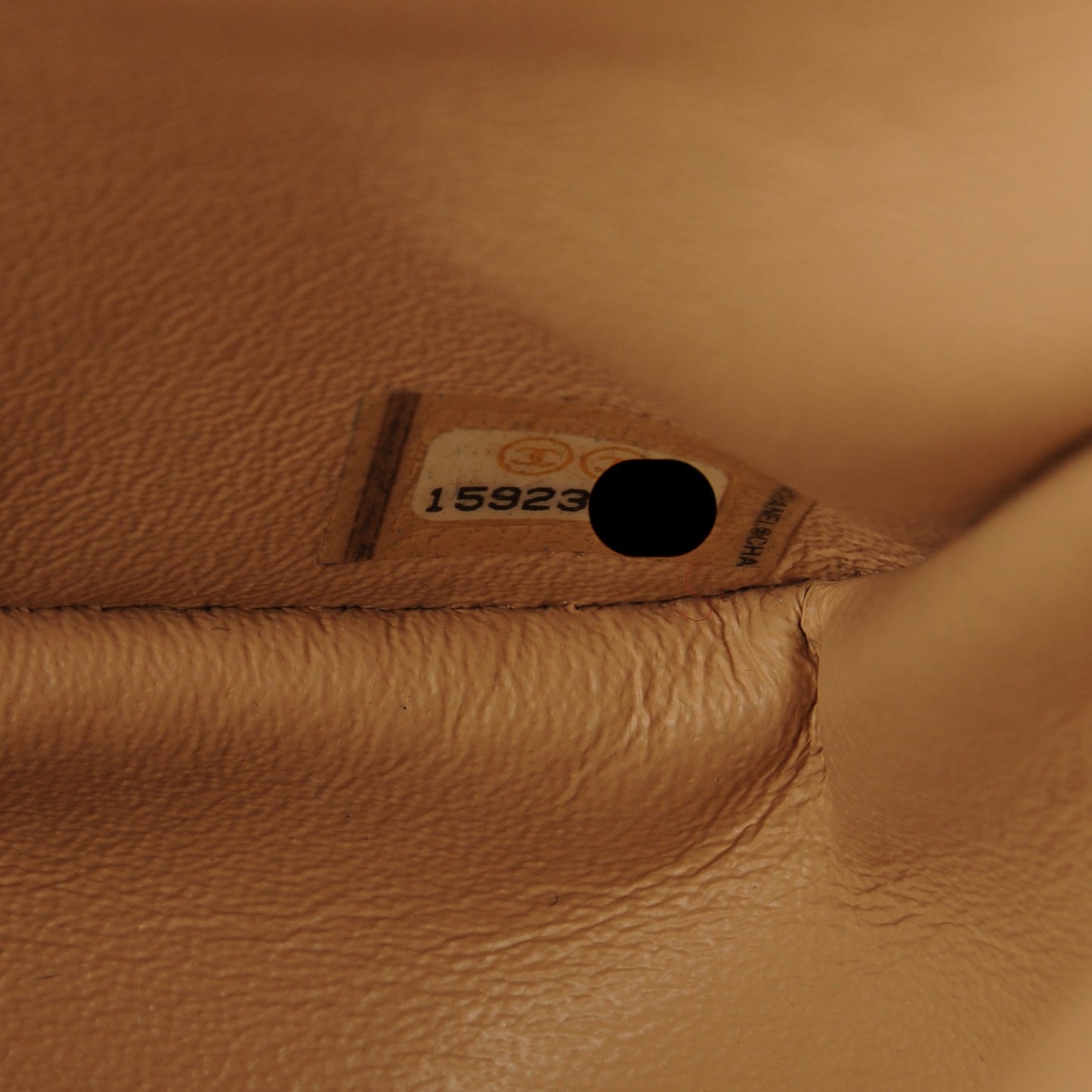 Lambskin Quilted Jumbo Double Flap Beige