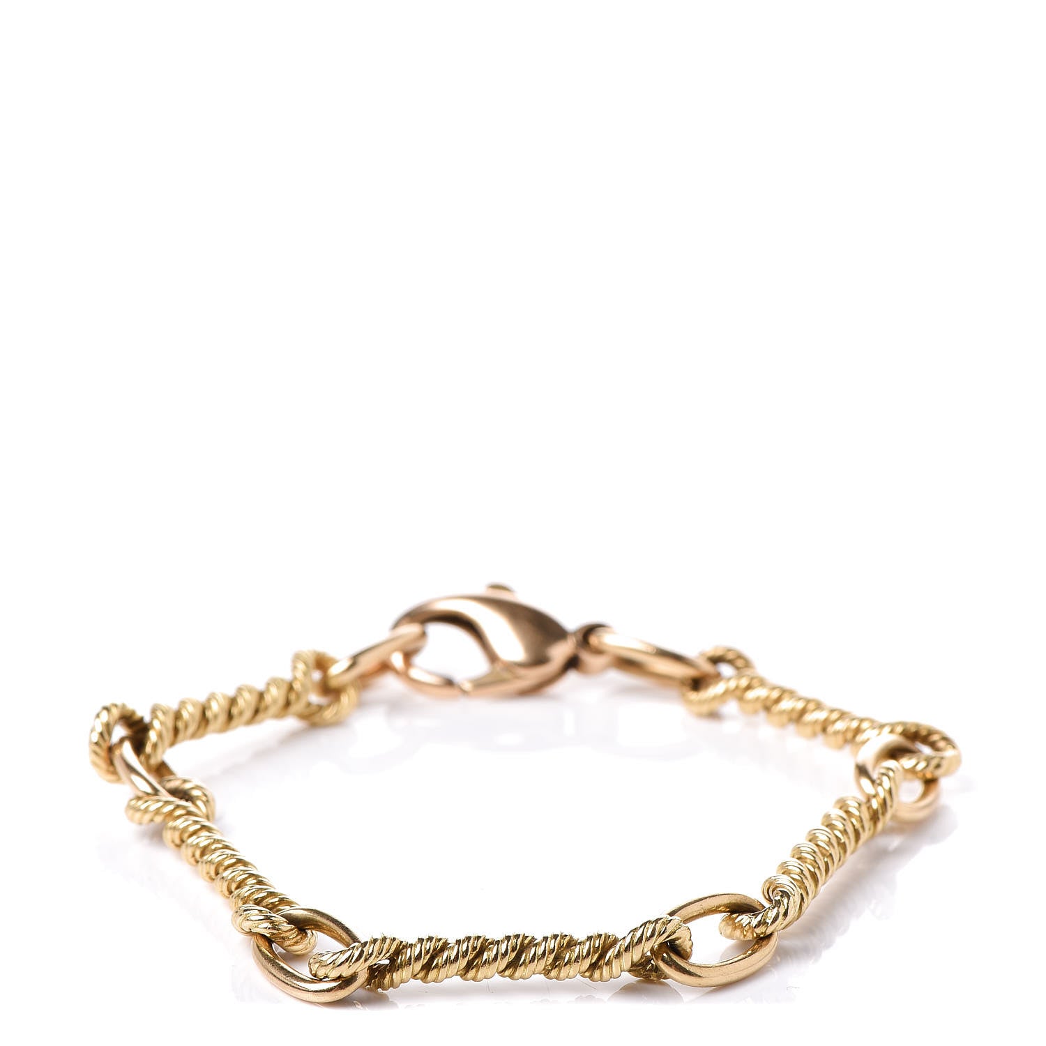Tiffany 18K Yellow Gold Twist Rope Bracelet 1 of 7