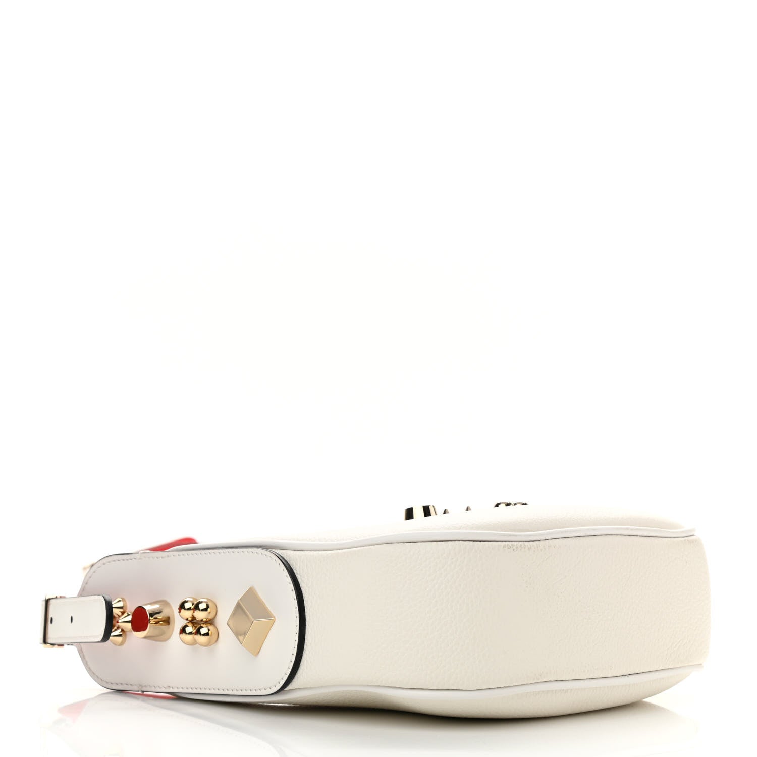 Christian Louboutin Calfskin Mini Carasky Shoulder Bag White 4 of 9