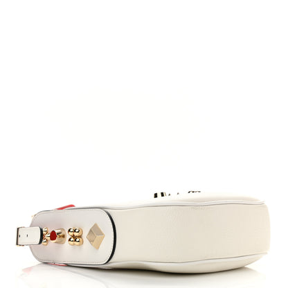 Christian Louboutin Calfskin Mini Carasky Shoulder Bag White 4 of 9