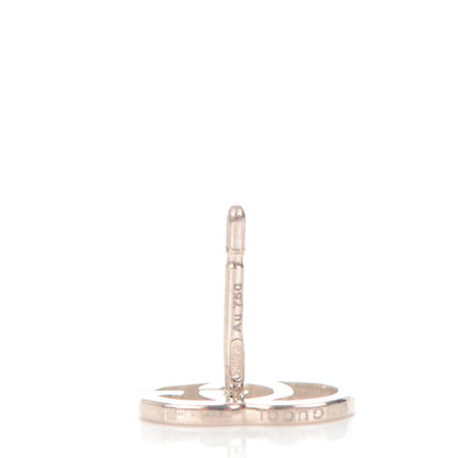 Gucci 18K White Gold GG Tissue Stud Earrings 3 of 7