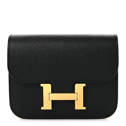 Hermes Epsom Constance Slim Wallet Black 1 of 10