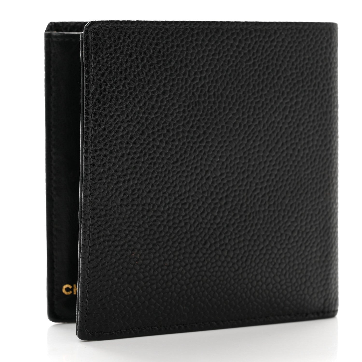 Chanel Caviar Mens Timeless CC Bi-Fold Wallet Black 3 of 8