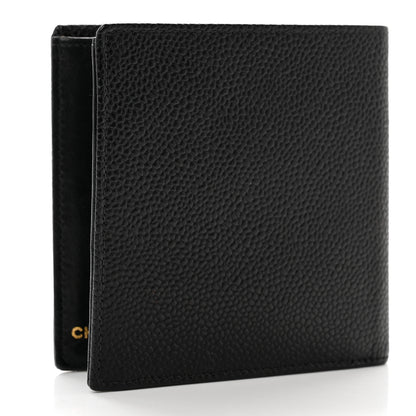 Chanel Caviar Mens Timeless CC Bi-Fold Wallet Black 3 of 8