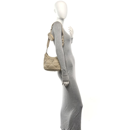 Prada Re-Nylon Triangle Quilted Padded Patchwork System Shoulder Bag Deserto 2 of 10