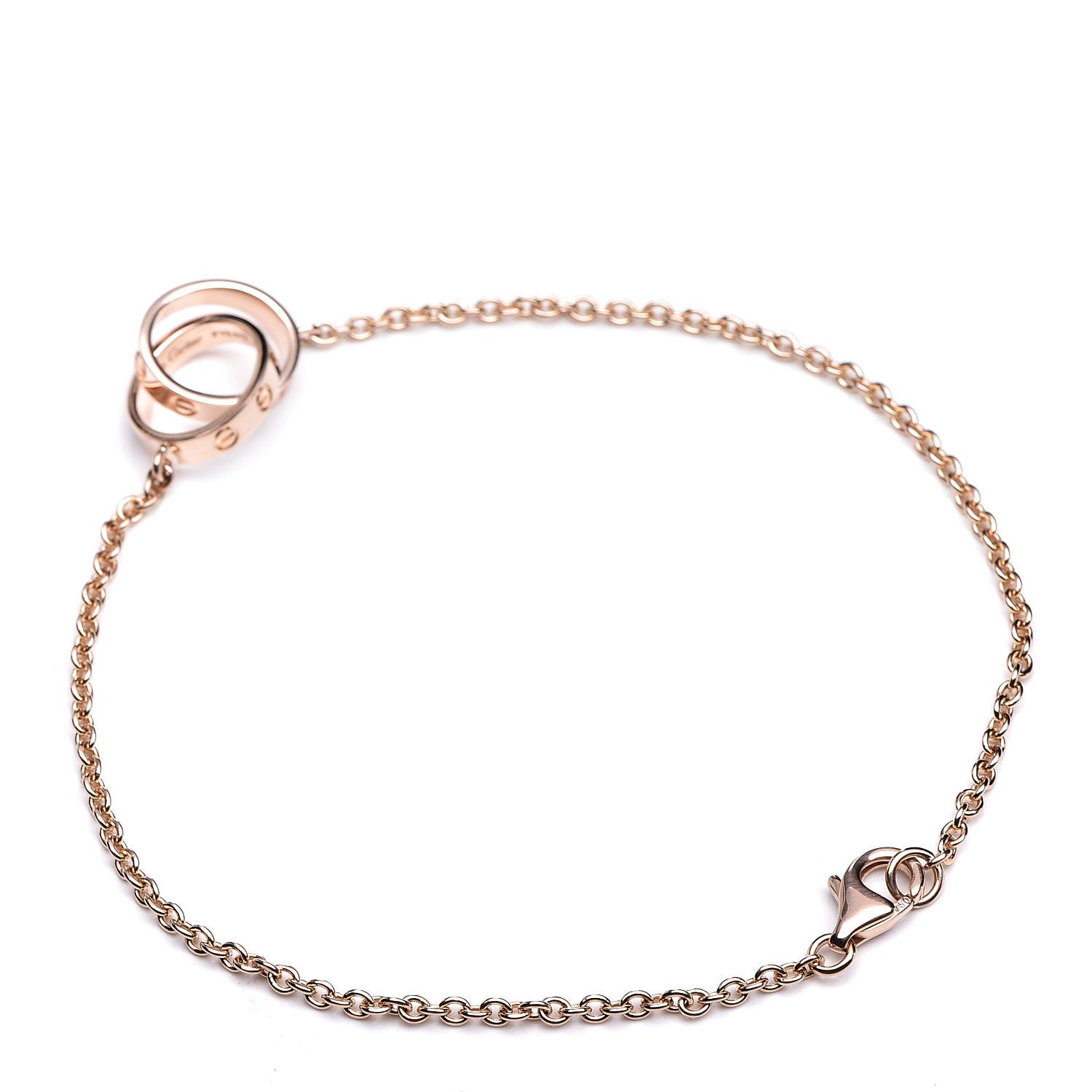 Cartier 18K Pink Gold Interlocking LOVE Bracelet 3 of 7