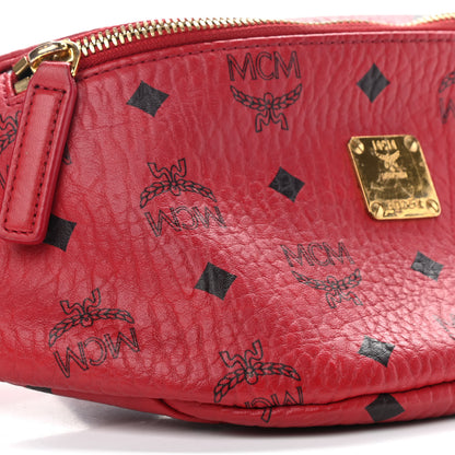 MCM Visetos Small Stark Belt Bag Ruby Red 5 of 11