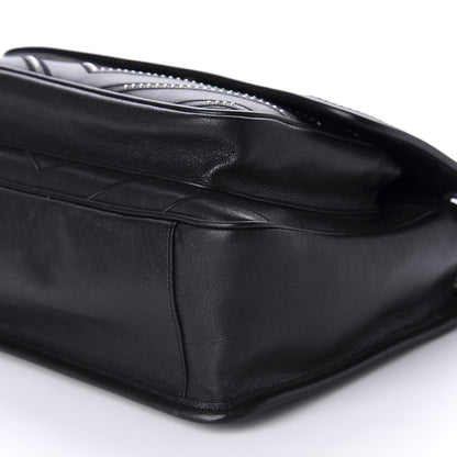 Saint Laurent Lambskin Matelasse Monogram Microstud Medium Niki Chain Satchel Black 7 of 11