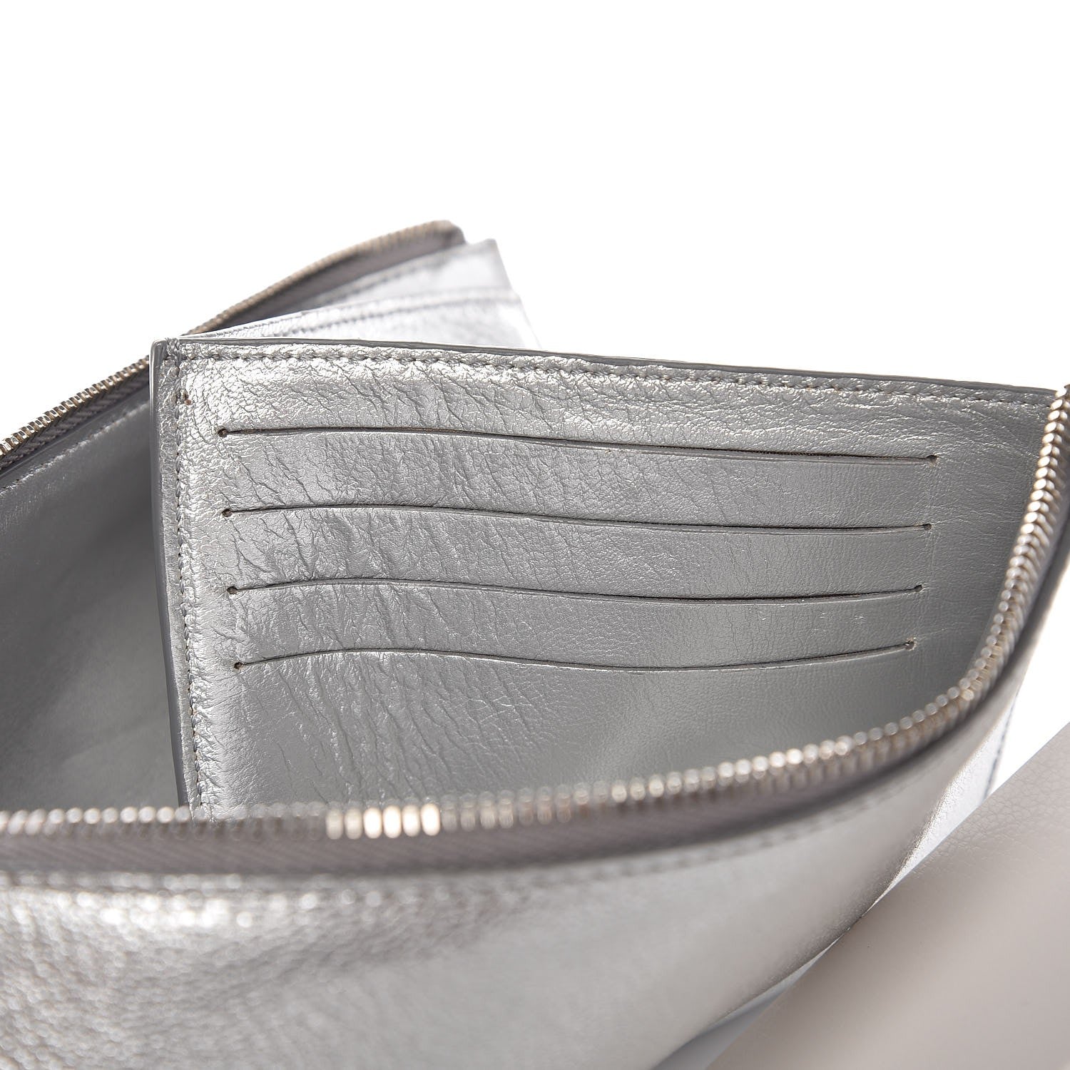 Givenchy Metallic Grained Goatskin Antigona Crossbody Silver 9 of 11