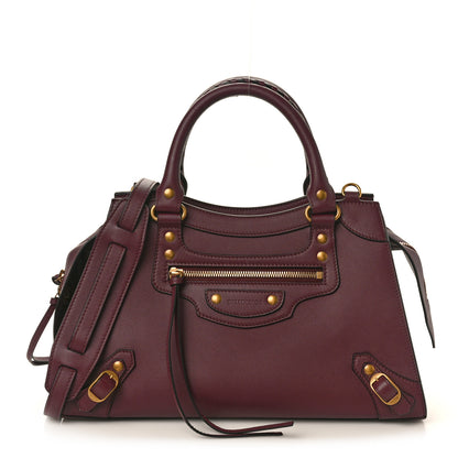 Balenciaga Smooth Calfskin Brass Hardware Neo Classic S City Burgundy 1 of 11