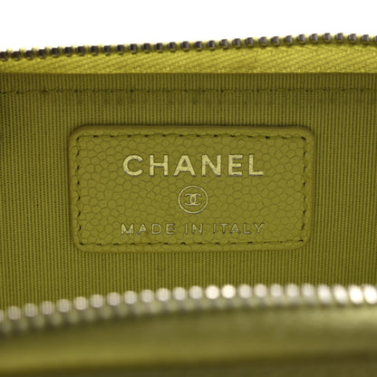 Chanel Caviar Key Holder Case Light Pink Light Green 6 of 13