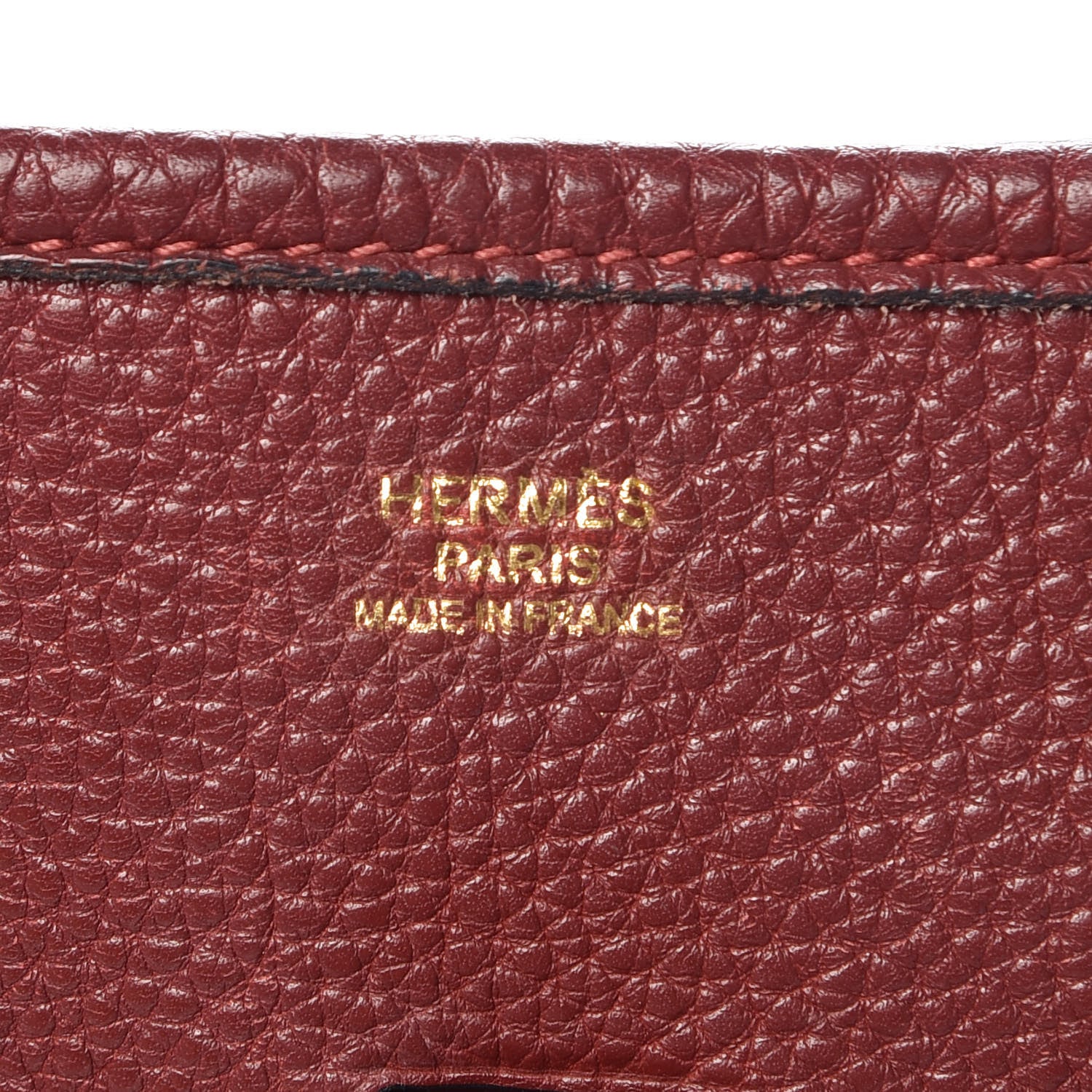 Hermes Togo Evelyne PM Rouge H 6 of 12