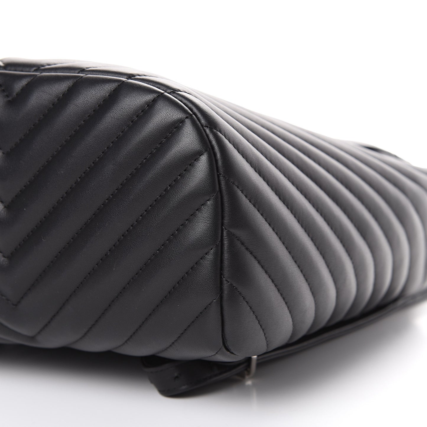 Lambskin Chevron Quilted Small Urban Spirit Backpack Black