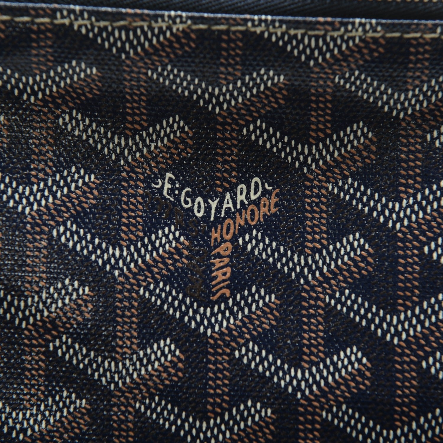 Goyard Goyardine Mini Senat Pochette Navy 7 of 7