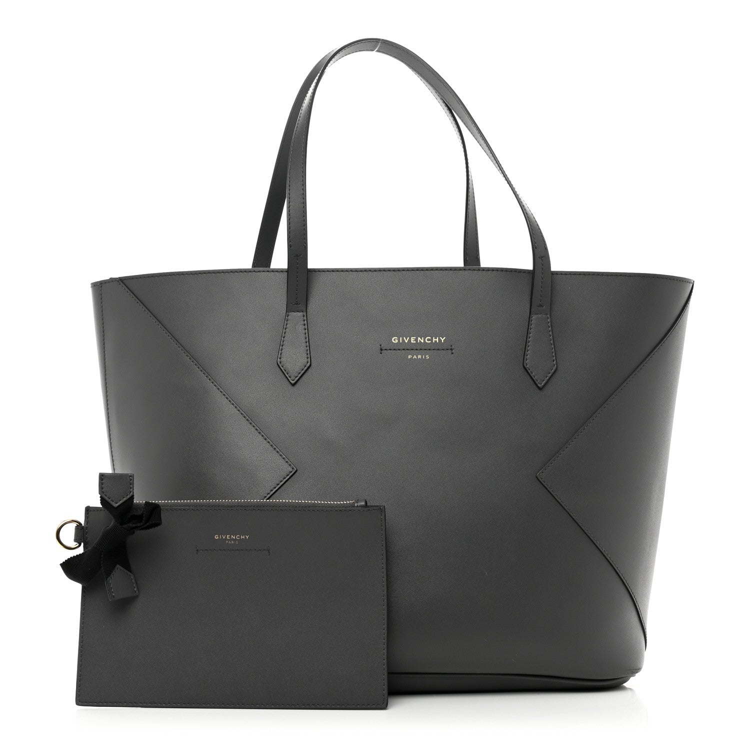 Givenchy Smooth Calfskin Wing Shopper Tote Grey 1 of 9