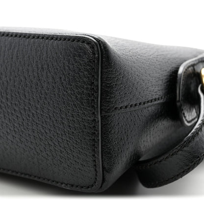 Gucci Calfskin GG Web Small Ophidia Dome Shoulder Bag Black 10 of 11