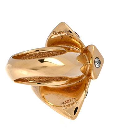 Louis Vuitton Trunkies Strass Ring S Gold 4 of 5
