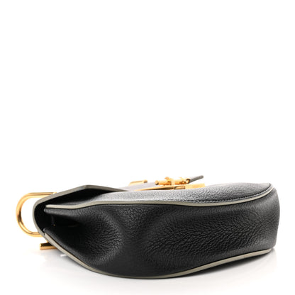 Chloe Grained Calfskin Lambskin Mini Drew Shoulder Bag Black 4 of 12