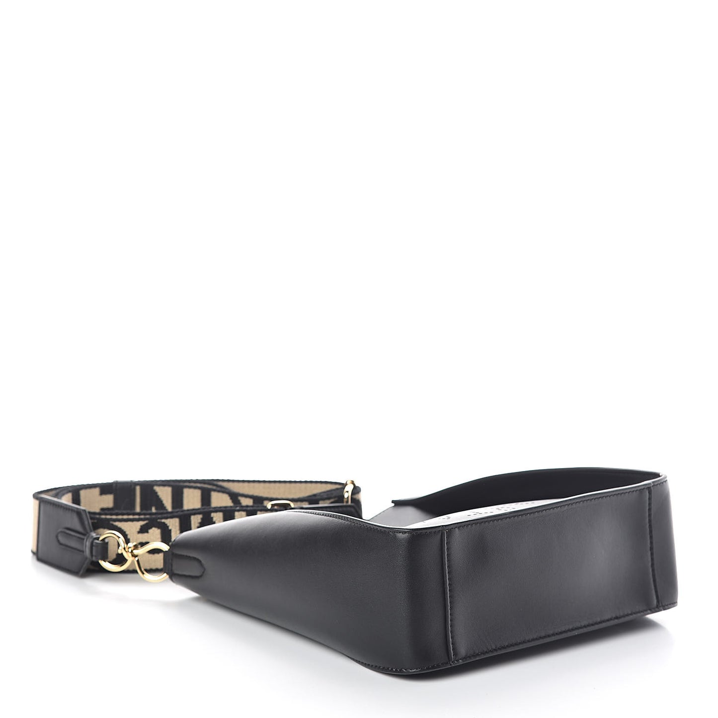 Eco Alter Nappa Perforated Logo Mini Crossbody Black