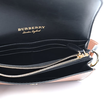 Burberry House Check Bridle Calfskin Small Madison Buckle Bag Tan 4 of 8
