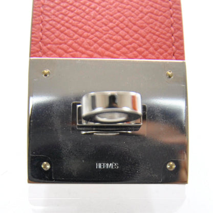 Hermes Epsom Kelly Dog Bracelet Rose Jaipur 5 of 5
