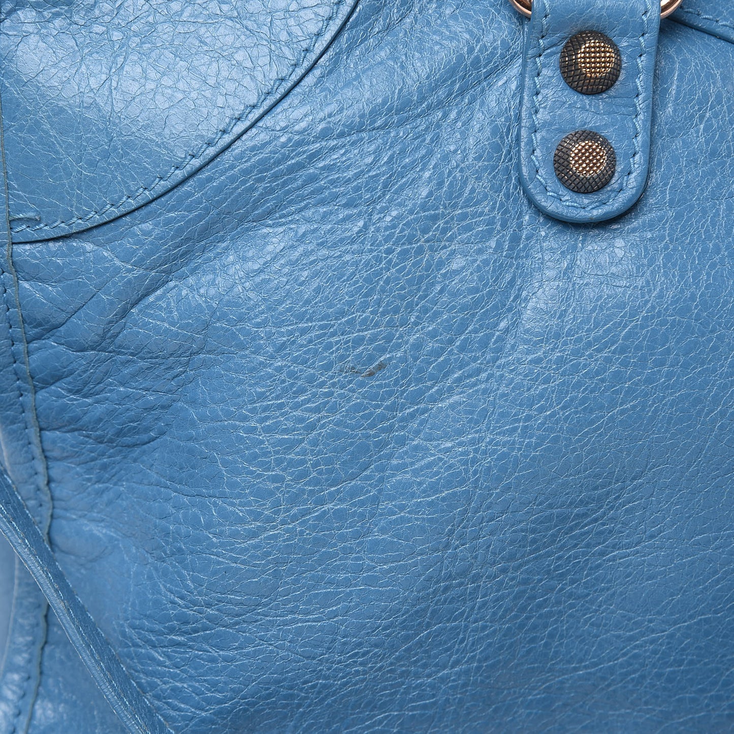 Agneau Giant 12 Gold Hardware Part Time Bleu Indigo