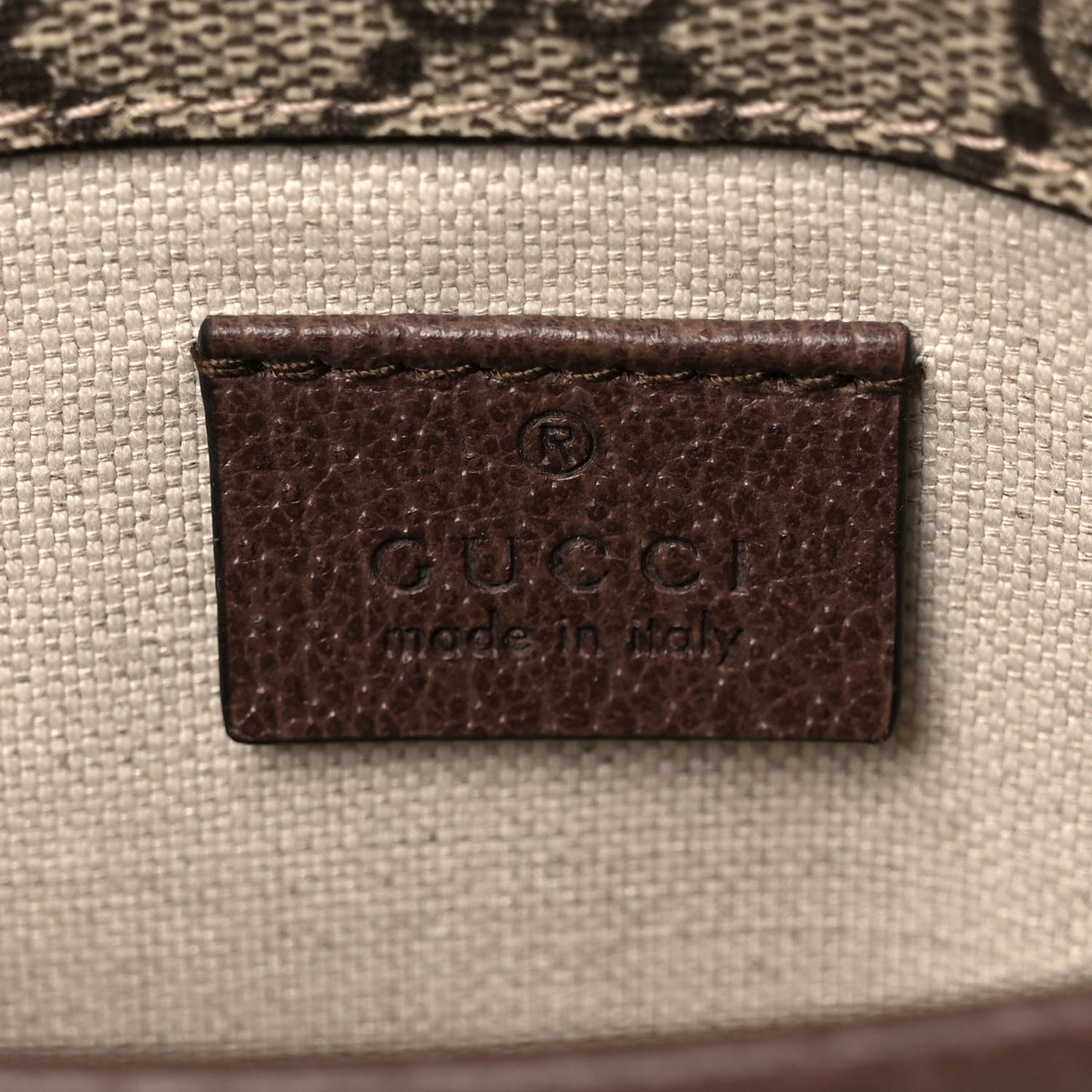 GG Supreme Monogram Neo Vintage Web Belt Bag Brown