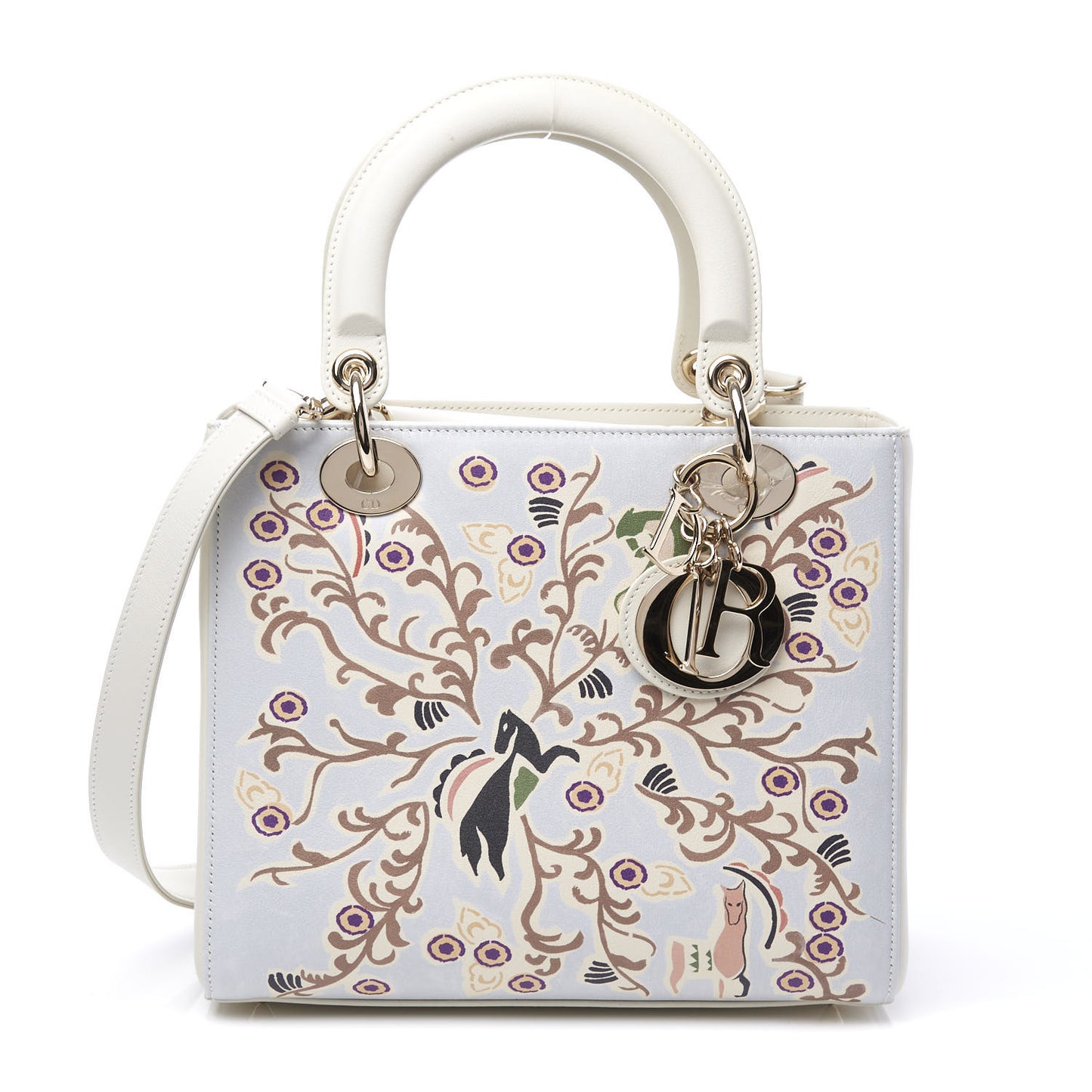 Calfskin Medium Fairy Tale Lady Dior Celestial Blue