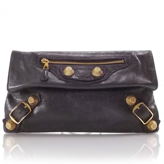 Balenciaga Agneau Giant GGH Envelope Clutch Sapin 1 of 8