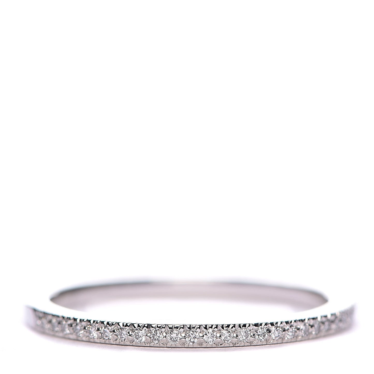 Platinum Diamond Lucida Half Circle Wedding Band Ring 52 6