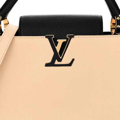 Louis Vuitton Taurillon Capucines PM Creme  Black 7 of 9